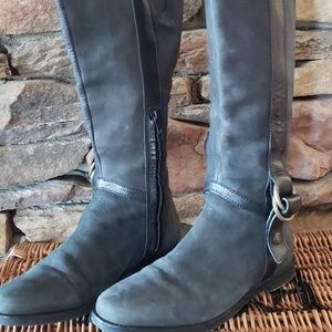 Black Cole Haan Nike Air Tall Boots, size 7B
